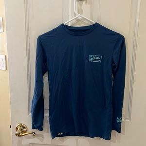 Boy’s youth size medium Pelagic brand long sleeve t-shirt. Blue Great condition